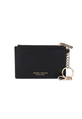 STACE FACE ZIP COIN POUCH WITH KEY CHARM